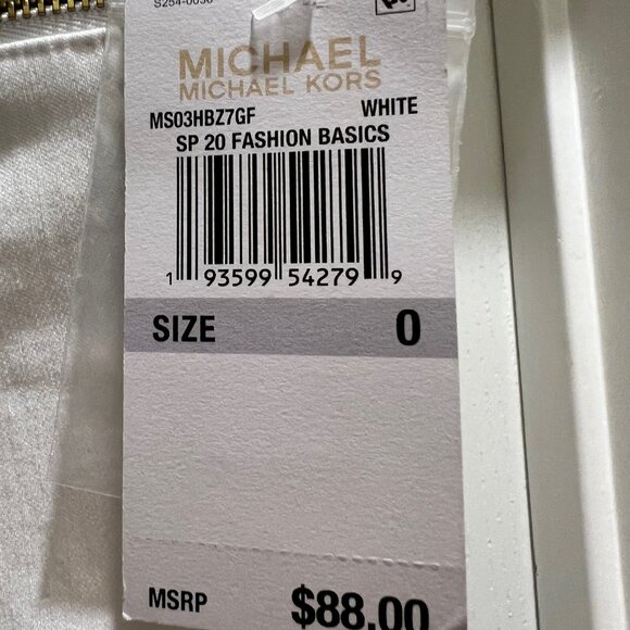 Michael Kors Izzy Skinny Mid-Rise White Jeans Size 0 - Picture 3 of 5